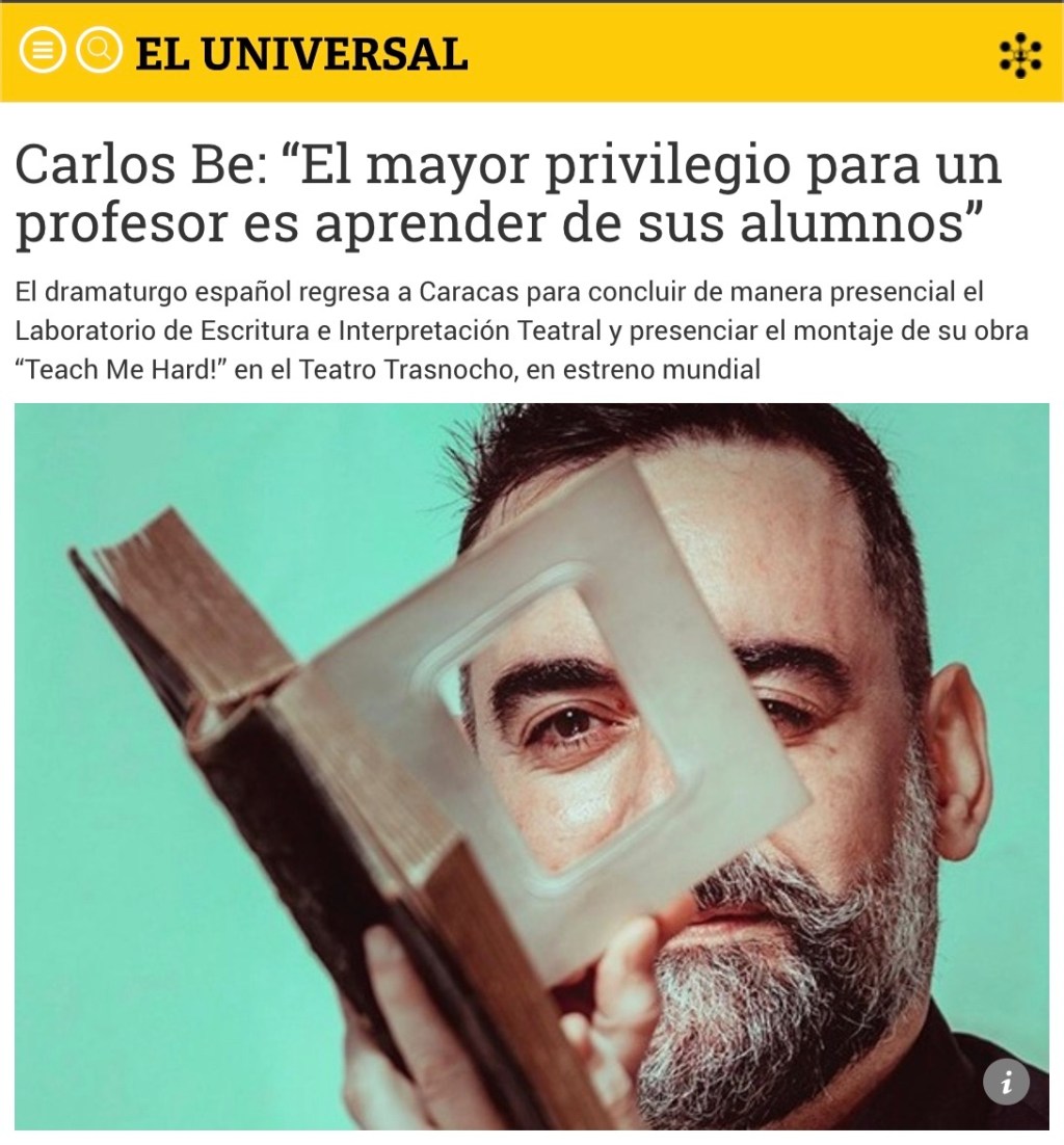 El mayor privilegio para un profesor… y Rafael Amargo
