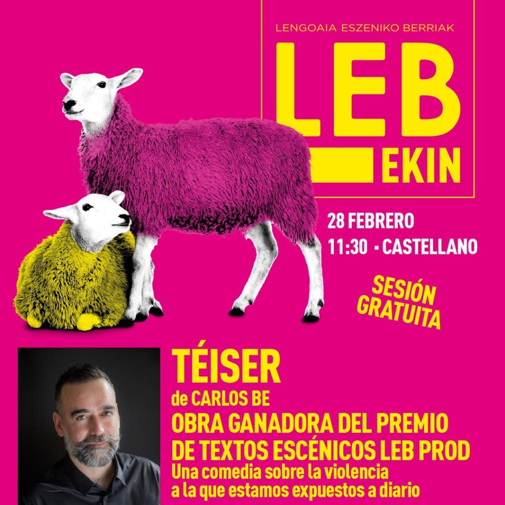 ¡He ganado el Premio de Textos Escénicos LEB&nbsp;PROD!